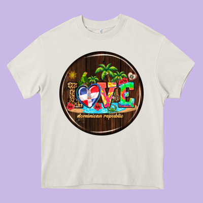 Dominican Republic Coasters Heavy Core Tee Designed By Adodesignshop