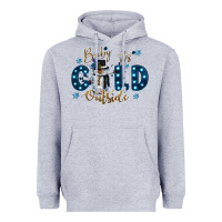 Heather Grey baby its cold outside Heavyweight Hoodie - CowGirlArtShop