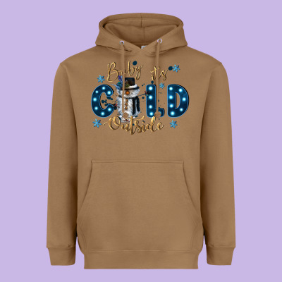 Baby Its Cold Outside Heavyweight Hoodie Designed By Cowgirlartshop