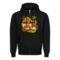 Black Wild About Fall Zipper Hoodie - texasbilliewilder