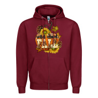 Burgundy Wild About Fall Zipper Hoodie - texasbilliewilder
