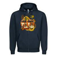 Navy Wild About Fall Zipper Hoodie - texasbilliewilder