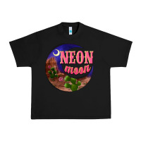 Black neon moon Urban Heavy Tee - NancyCooperArtShop