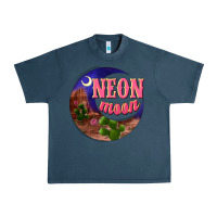 Midnight Navy neon moon Urban Heavy Tee - NancyCooperArtShop