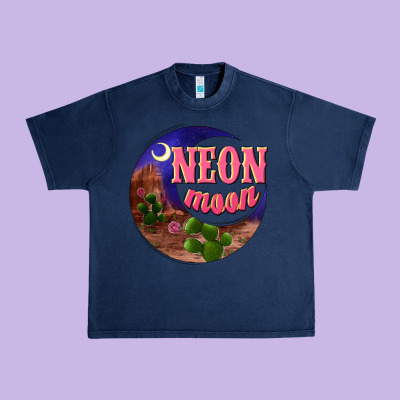 Neon Moon Urban Heavy Tee Designed By Nancycooperartshop
