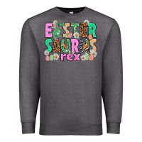 Charcoal Heather Easter Saurus Nurse Easter Day Premium Sweatshirt - HowdyJamesFarm