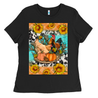 Black fall coop animals Ladies Tee - Artiststas