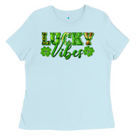 Baby Blue lucky vibes Ladies Tee - RanaPortraitStore