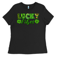 Black lucky vibes Ladies Tee - RanaPortraitStore