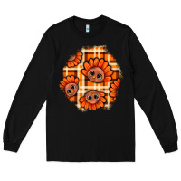 Black Thanksgiving Turkey With Tartan Patch Long Sleeve Tee - BundleAndBundleShop