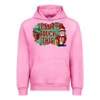 Fuchsia Pink Christmas Can't Touch This Elf Urban Hoodie - FaDigitalArtStudio