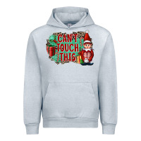Heather Grey Christmas Can't Touch This Elf Urban Hoodie - FaDigitalArtStudio