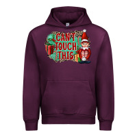 Mauve Wine Christmas Can't Touch This Elf Urban Hoodie - FaDigitalArtStudio