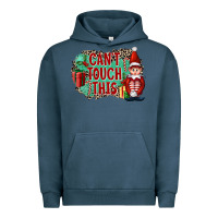 Pigment Midnight Navy Christmas Can't Touch This Elf Urban Hoodie - FaDigitalArtStudio
