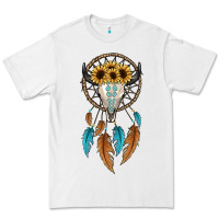 White dreamer catcher bull skull Premium Tee - JahusDesignShop