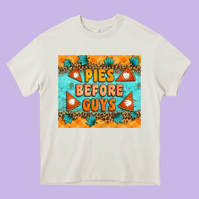 Pies Before Guys Heavy Core Tee Designed By Artiststas