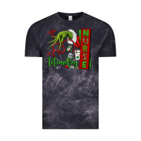 Cloud Black grinch hand telemetry nurse Vintage Tee - NancyCooperArtShop
