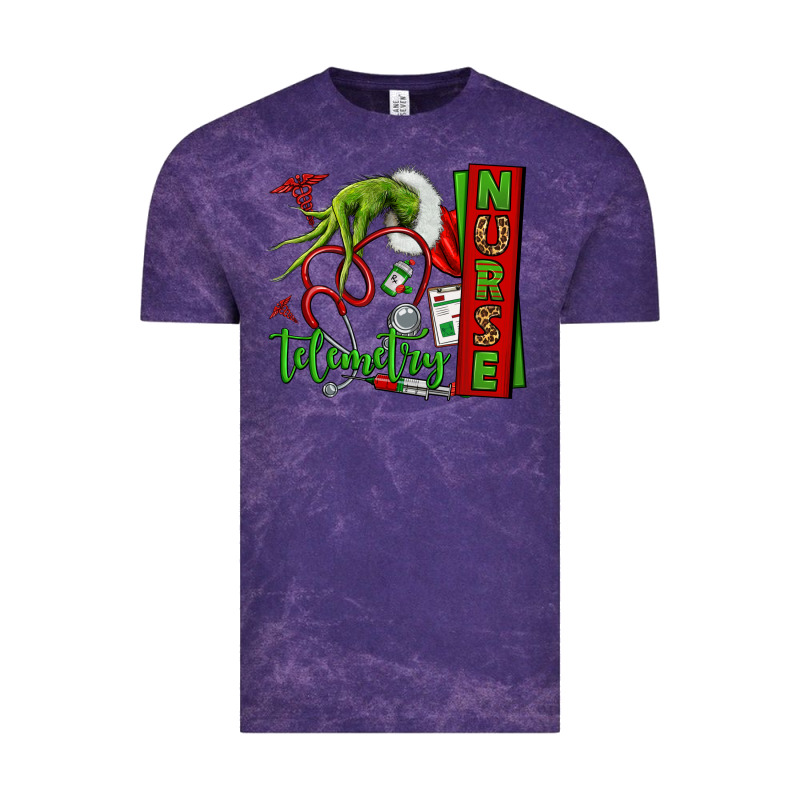 Grinch Hand Telemetry Nurse Vintage Tee by NancyCooperArtShop | Teevron