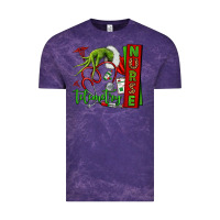 Cloud Purple grinch hand telemetry nurse Vintage Tee - NancyCooperArtShop