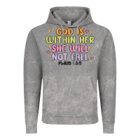 Cloud Rock god is within her she will not fall Vintage Hoodie - MaliasSmallBusiness