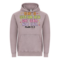 Vintage Zinc god is within her she will not fall Vintage Hoodie - MaliasSmallBusiness
