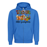 True Royal Teaching Little Pumpkins Zipper Hoodie - texasbilliewilder