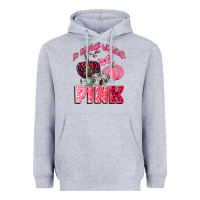 Heather Grey in october we wear pink Heavyweight Hoodie - CowGirlArtShop