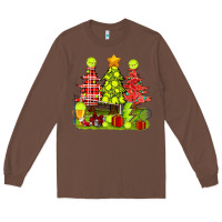 Chestnut Christmas With Tennis Trees Long Sleeve Tee - BundleAndBundleShop
