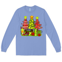 Colony Blue Christmas With Tennis Trees Long Sleeve Tee - BundleAndBundleShop