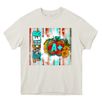 Cream teacher a+ tumbler Heavy Core Tee - BundleAndBundleShop