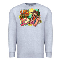 Heather Grey I just smile and say god bless Premium Sweatshirt - HowdyJamesFarm