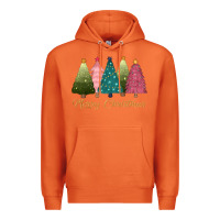 Carrot merry christmas trees Premium Hoodie - CowGirlArtShop