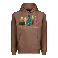 Chestnut merry christmas trees Premium Hoodie - CowGirlArtShop