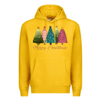 Lemon merry christmas trees Premium Hoodie - CowGirlArtShop