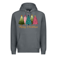 Rock merry christmas trees Premium Hoodie - CowGirlArtShop