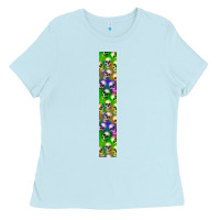 Baby Blue Halloween Key Fob Ladies Tee - BundleAndBundleShop