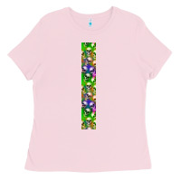Bubblegum Pink Halloween Key Fob Ladies Tee - BundleAndBundleShop