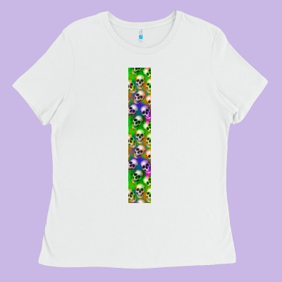 Halloween Key Fob Ladies Tee Designed By Bundleandbundleshop