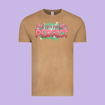 I Am Not Perfect Vintage Tee Designed By Maliassmallbusiness
