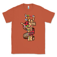 Copper merry christmas skeleton hand Classic Tee - CowhideDigitalArt