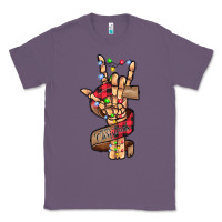 Lavender merry christmas skeleton hand Classic Tee - CowhideDigitalArt