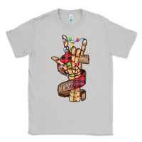 Moon Dust merry christmas skeleton hand Classic Tee - CowhideDigitalArt