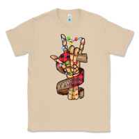 Mushroom merry christmas skeleton hand Classic Tee - CowhideDigitalArt