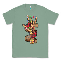 Sage merry christmas skeleton hand Classic Tee - CowhideDigitalArt