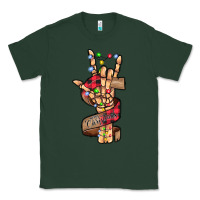 Sports Green merry christmas skeleton hand Classic Tee - CowhideDigitalArt