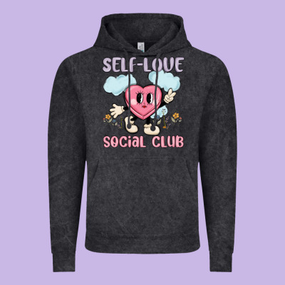 Self Love Social Club Vintage Hoodie Designed By Maliassmallbusiness