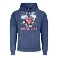 Vintage Denim self love social club Vintage Hoodie - MaliasSmallBusiness