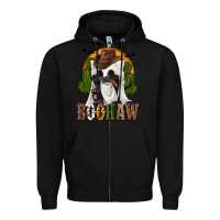 Black Boohaw Western Zipper Hoodie - texasbilliewilder