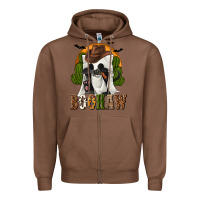 Chestnut Boohaw Western Zipper Hoodie - texasbilliewilder