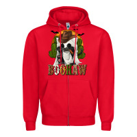 Red Boohaw Western Zipper Hoodie - texasbilliewilder